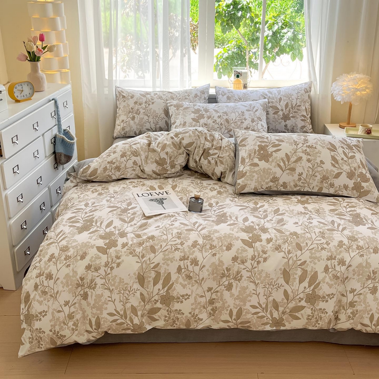 91家纺网 家纺一手货源 找家纺 涵宸家纺 2025新款原棉加厚磨毛印花四件套 魅影