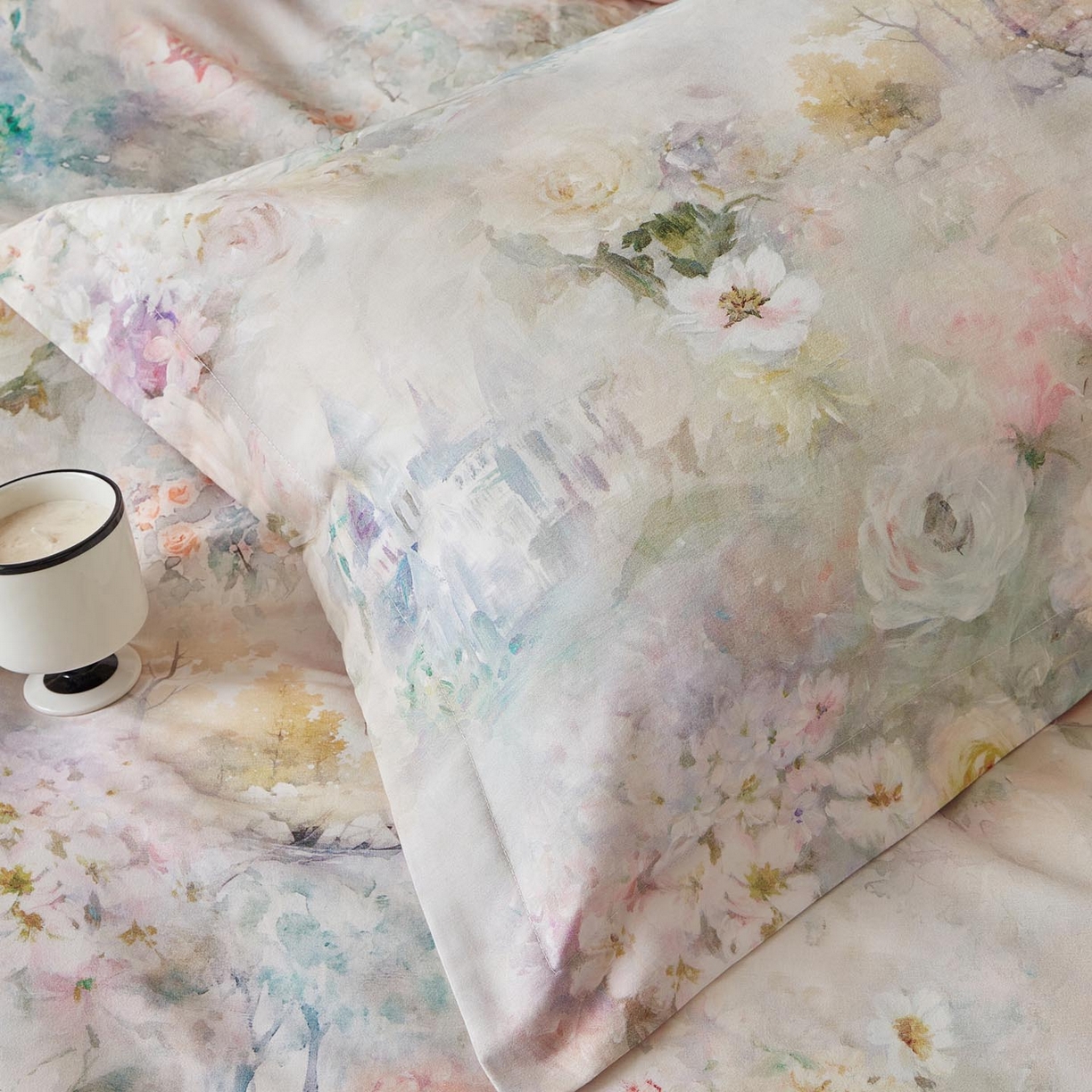 91家纺网 家纺一手货源 找家纺 涵宸家纺 2025新款50S磨毛基础款四件套【更多花型 联系商家电话：17798859966 微信同号，网站：www.hanchenjf.com】 林深见鹿（绿）