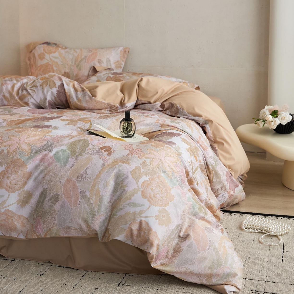 91家纺网 家纺一手货源 找家纺 涵宸家纺 2025新款50S磨毛基础款四件套【更多花型 联系商家电话：17798859966 微信同号，网站：www.hanchenjf.com】 美洛迪（黄）