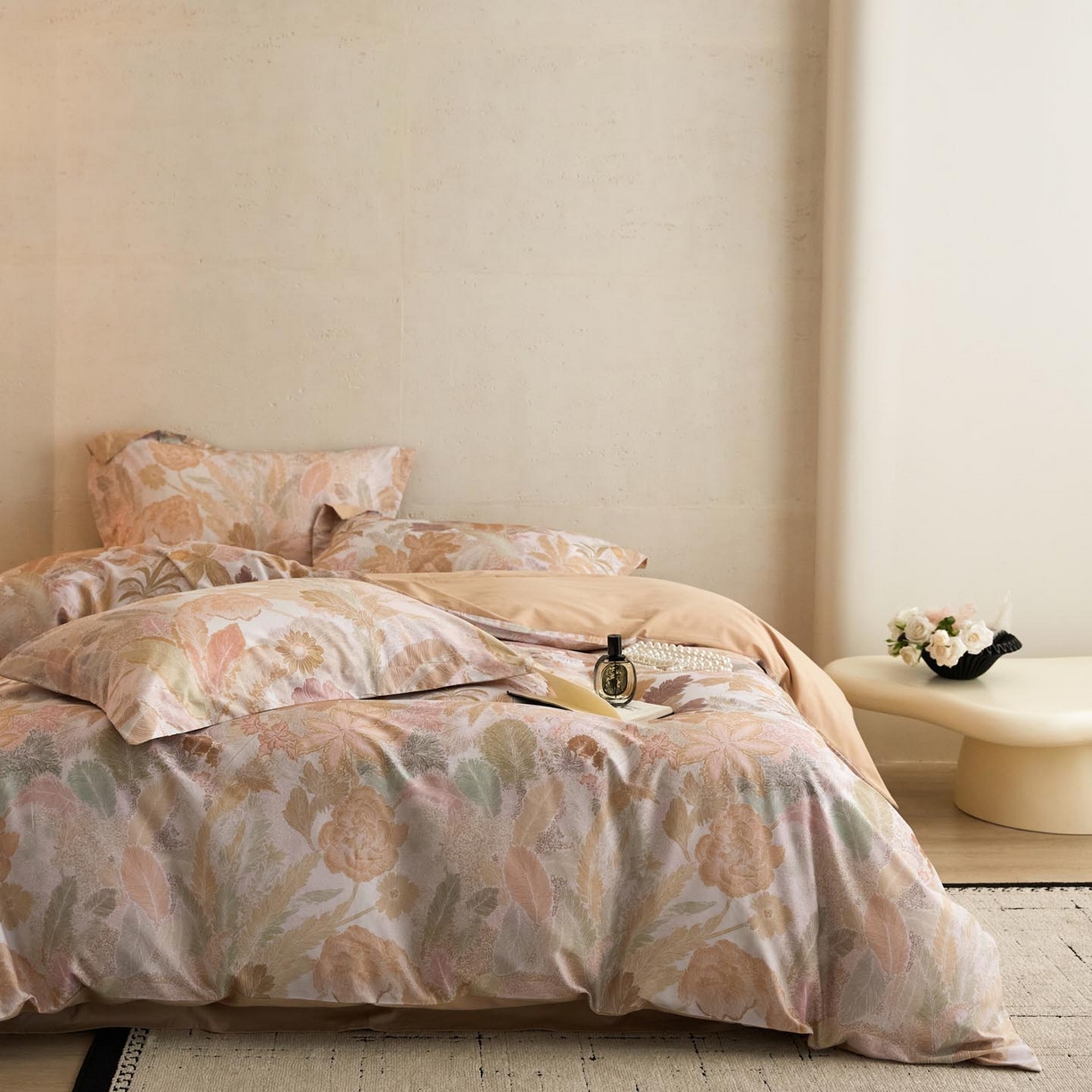 涵宸家纺 2025新款50S磨毛基础款四件套【更多花型 联系商家电话：17798859966 微信同号，网站：www.hanchenjf.com】 美洛迪（黄）