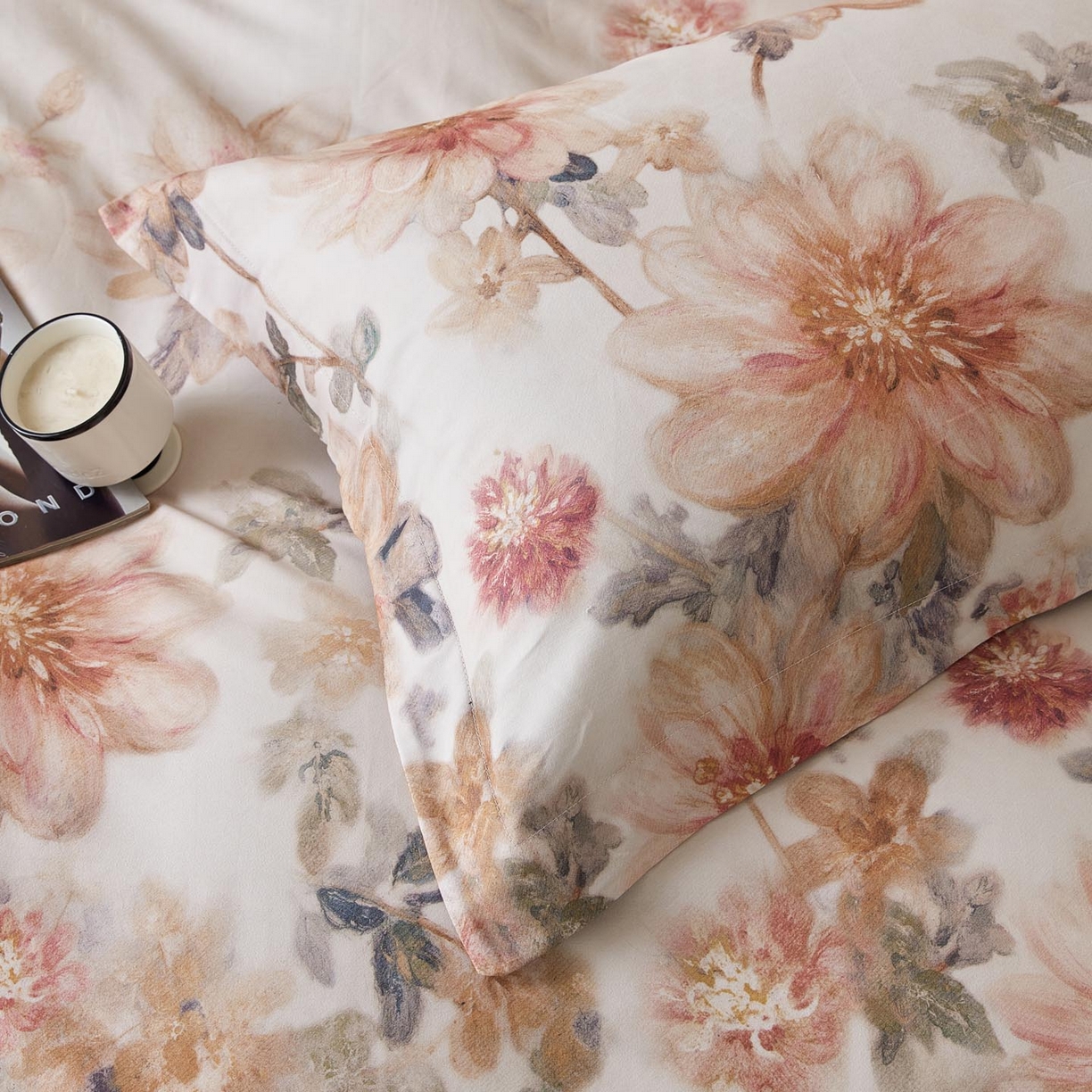 91家纺网 家纺一手货源 找家纺 涵宸家纺 2025新款50S磨毛基础款四件套【更多花型 联系商家电话：17798859966 微信同号，网站：www.hanchenjf.com】 婉澄（粉）