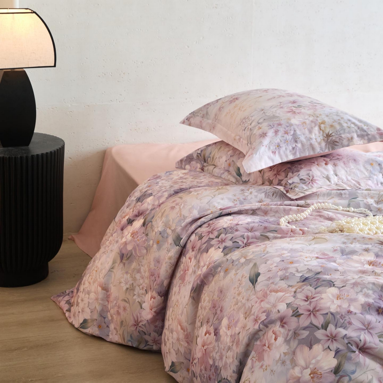 91家纺网 家纺一手货源 找家纺 涵宸家纺 2025新款50S磨毛基础款四件套【更多花型 联系商家电话：17798859966 微信同号，网站：www.hanchenjf.com】 嶶安妮（紫）