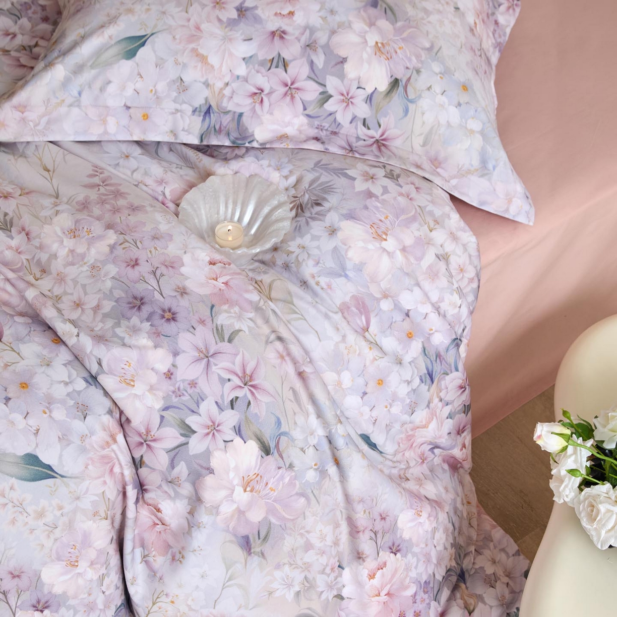 91家纺网 家纺一手货源 找家纺 涵宸家纺 2025新款50S磨毛基础款四件套【更多花型 联系商家电话：17798859966 微信同号，网站：www.hanchenjf.com】 嶶安妮（紫）