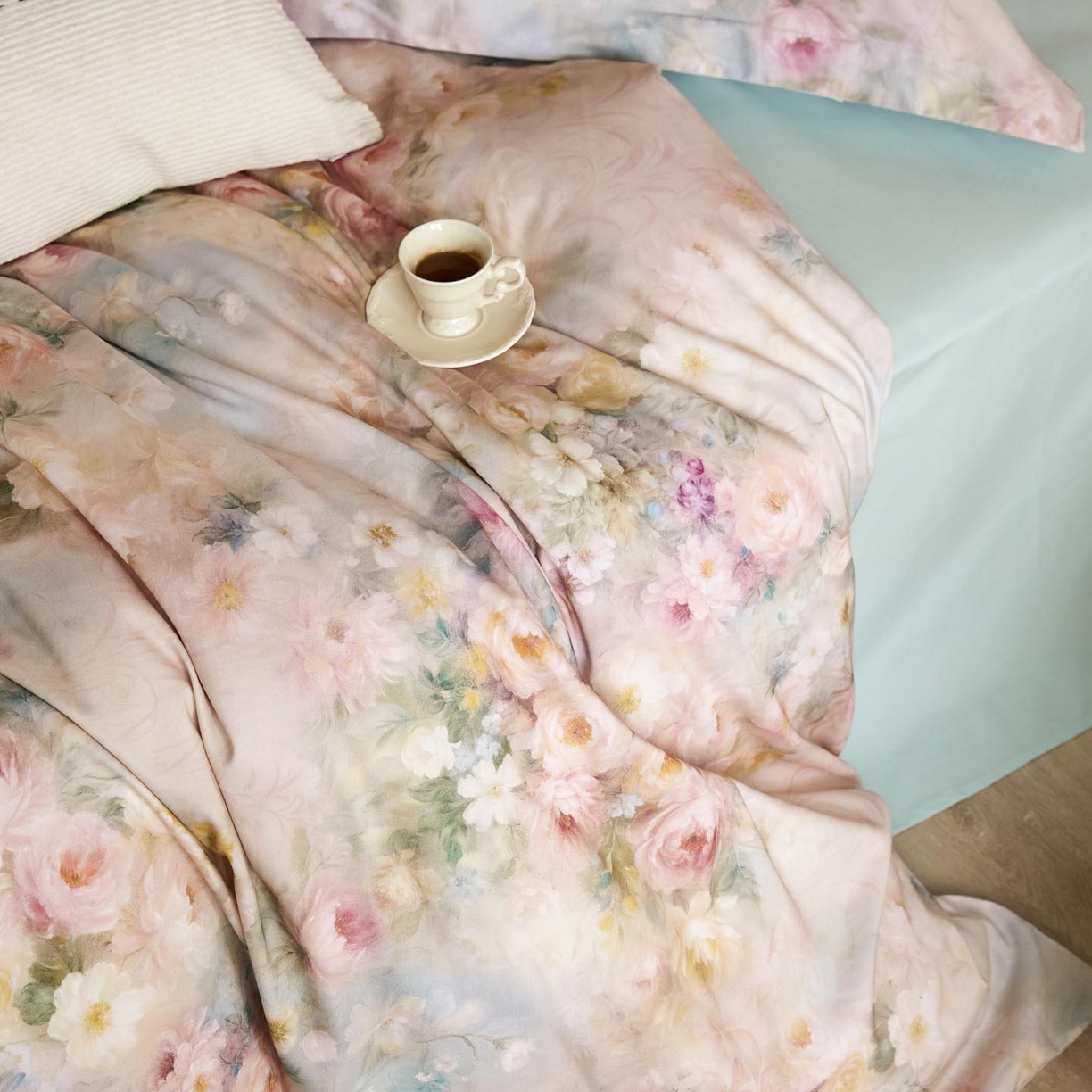 91家纺网 家纺一手货源 找家纺 涵宸家纺 2025新款50S磨毛基础款四件套【更多花型 联系商家电话：17798859966 微信同号，网站：www.hanchenjf.com】 馨菲（粉）