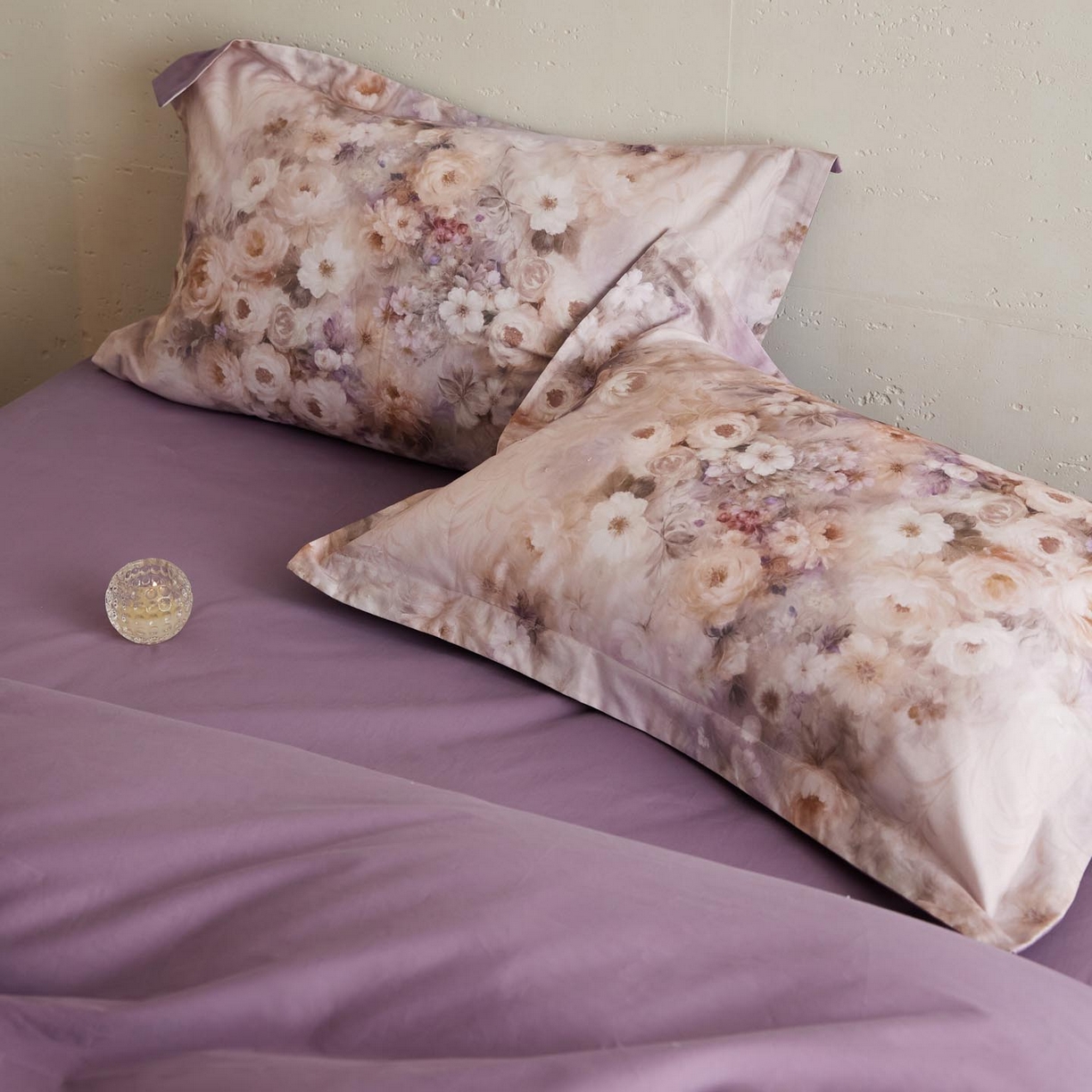 91家纺网 家纺一手货源 找家纺 涵宸家纺 2025新款50S磨毛基础款四件套【更多花型 联系商家电话：17798859966 微信同号，网站：www.hanchenjf.com】 馨菲（紫）