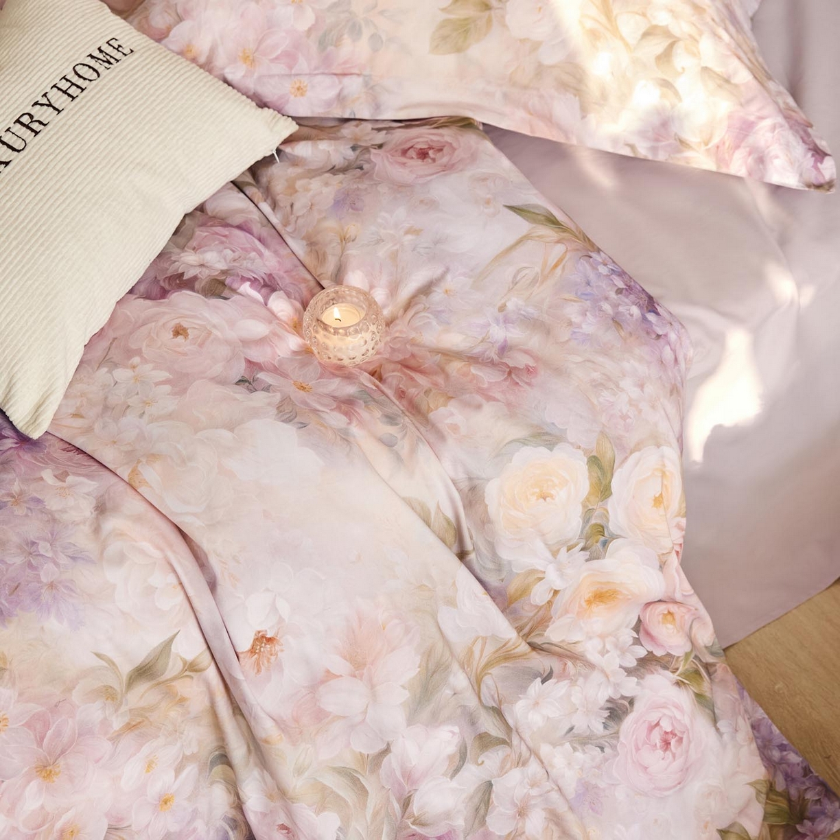 91家纺网 家纺一手货源 找家纺 涵宸家纺 2025新款50S磨毛基础款四件套【更多花型 联系商家电话：17798859966 微信同号，网站：www.hanchenjf.com】 伊莉丝（粉）