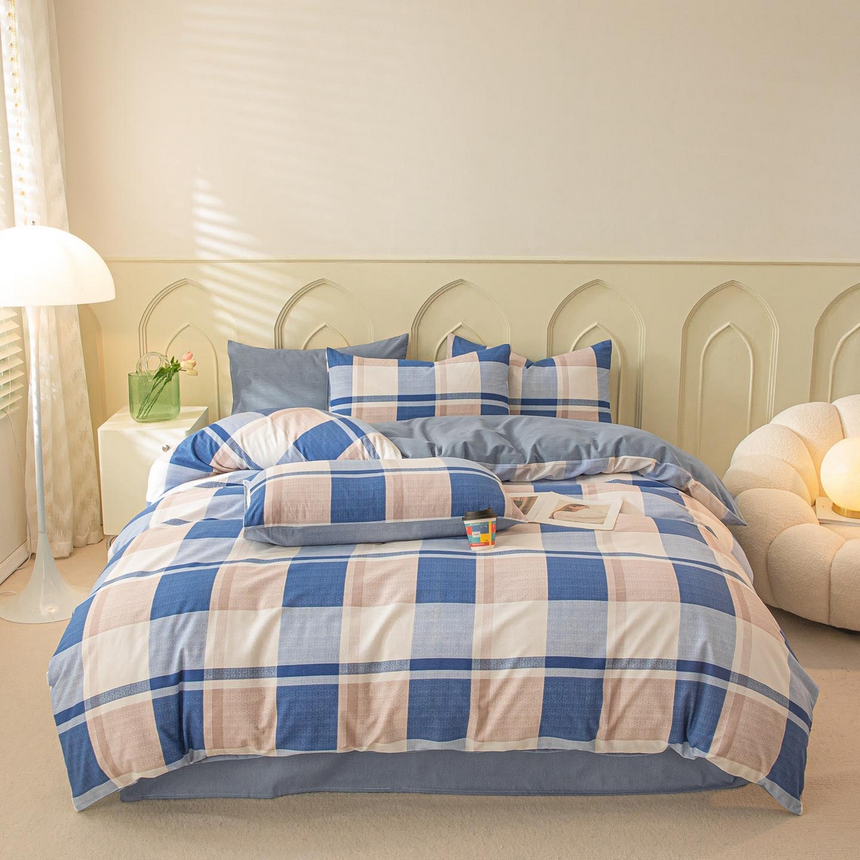 涵宸家纺 2025新款原棉加厚磨毛印花四件套 普罗旺斯