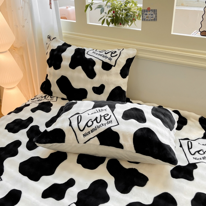 耐思家纺 2025新款泡泡牛奶绒印花单枕套单品枕套枕套单件 泡泡-萌牛