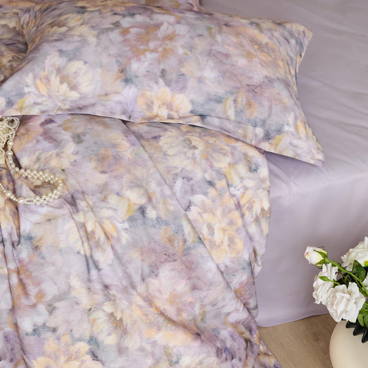 91家纺网 家纺一手货源 找家纺 涵宸家纺 2025新款50S磨毛基础款四件套【更多花型 联系商家电话：17798859966 微信同号，网站：www.hanchenjf.com】 织春涧