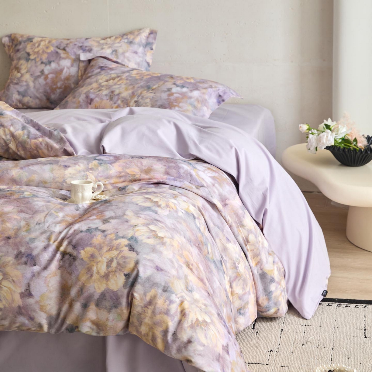 91家纺网 家纺一手货源 找家纺 涵宸家纺 2025新款50S磨毛基础款四件套【更多花型 联系商家电话：17798859966 微信同号，网站：www.hanchenjf.com】 织春涧