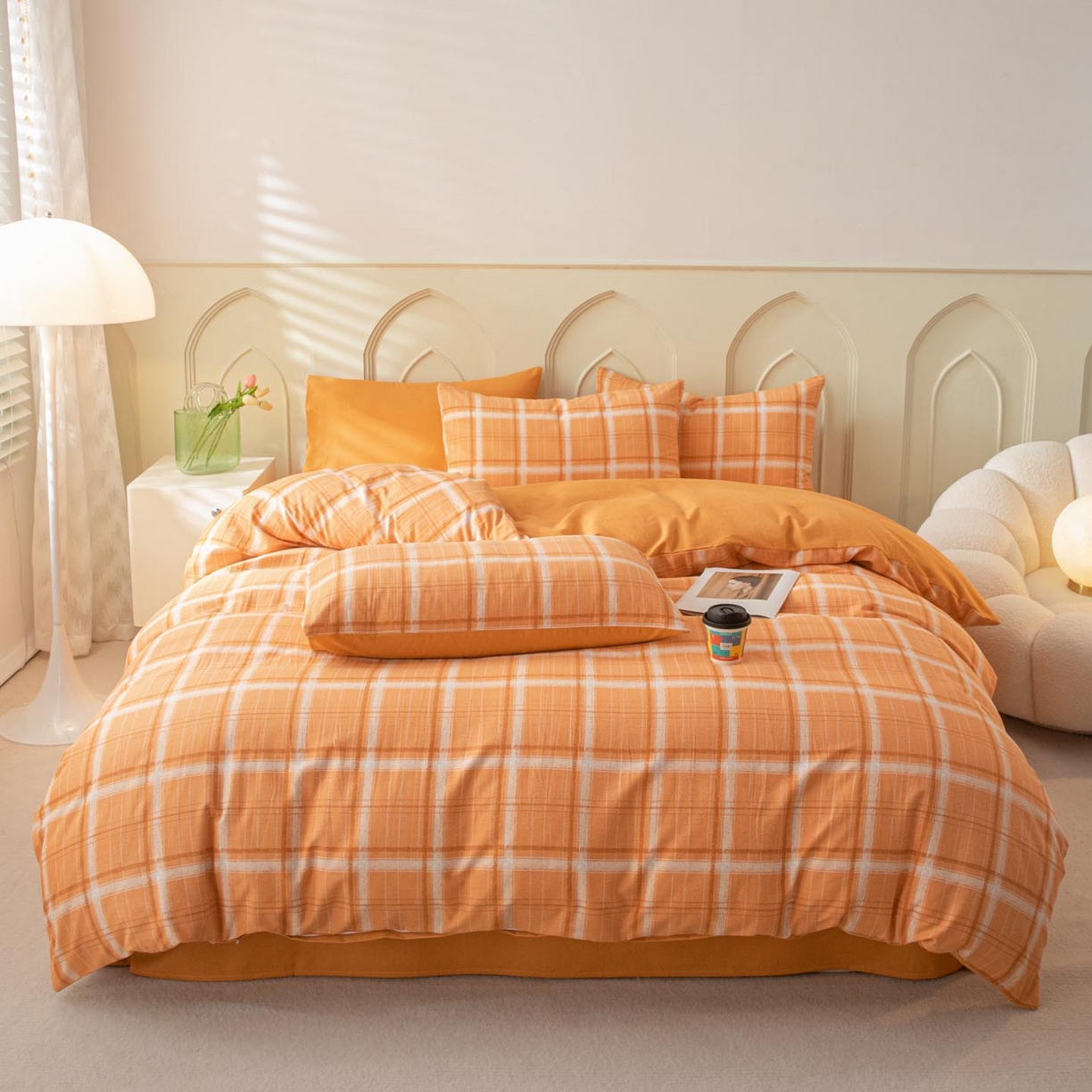 涵宸家纺 2025新款原棉加厚磨毛印花四件套 神奈川