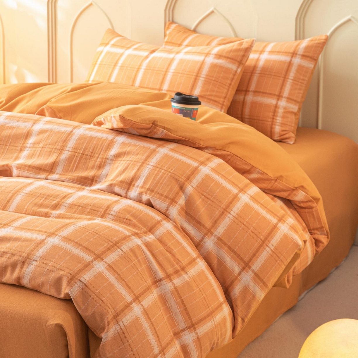 91家纺网 家纺一手货源 找家纺 涵宸家纺 2025新款原棉加厚磨毛印花四件套 神奈川