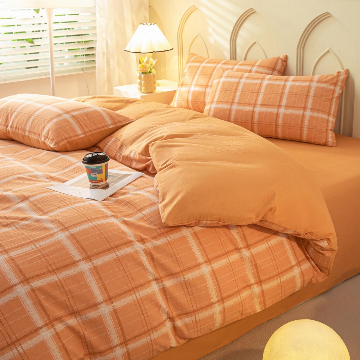 91家纺网 家纺一手货源 找家纺 涵宸家纺 2025新款原棉加厚磨毛印花四件套 神奈川