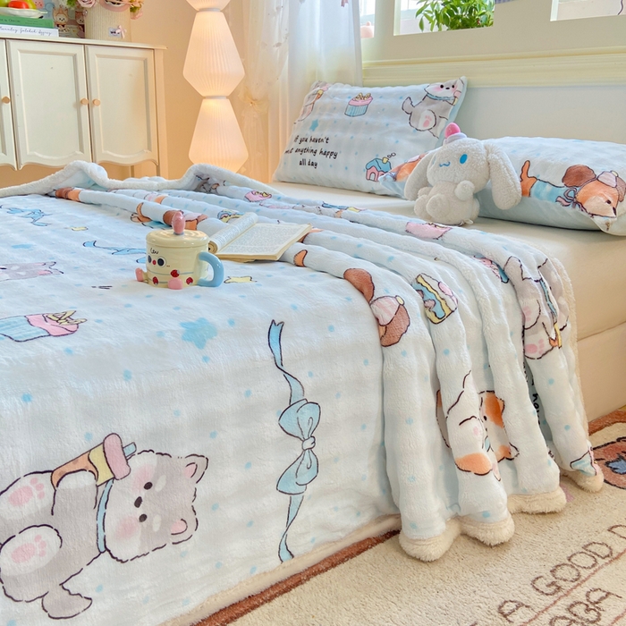 91家纺网 家纺一手货源 找家纺 （总）耐思家纺 2025新款泡泡牛奶绒印花单床单单品床单床单单件