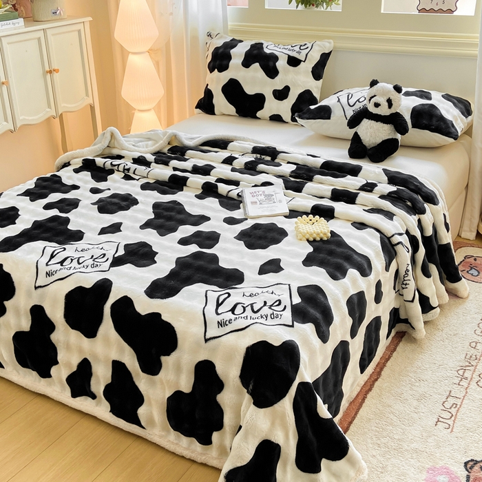 91家纺网 家纺一手货源 找家纺 （总）耐思家纺 2025新款泡泡牛奶绒印花单床单单品床单床单单件