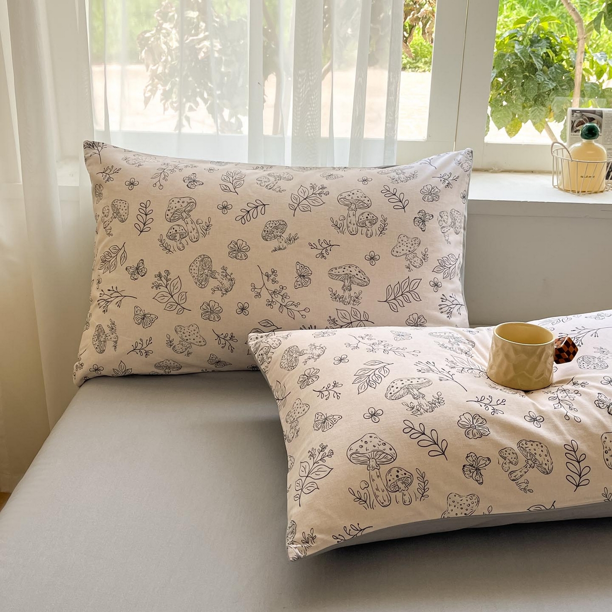 91家纺网 家纺一手货源 找家纺 涵宸家纺 2025新款原棉加厚磨毛印花四件套 素颜