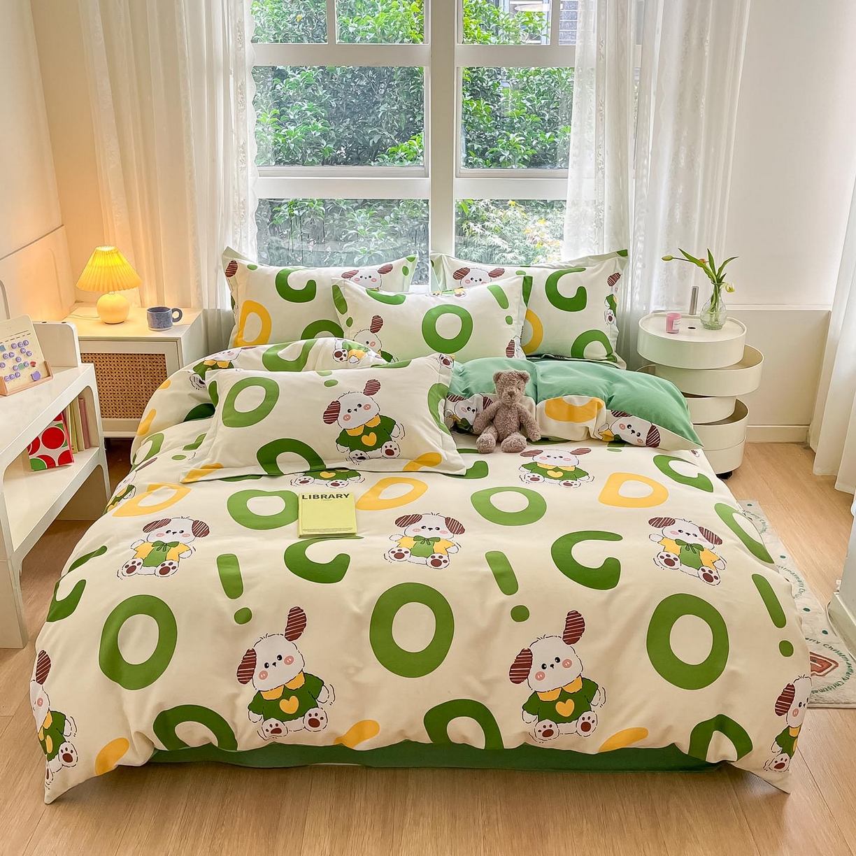 涵宸家纺 2025新款原棉加厚磨毛印花四件套 淘气兄弟