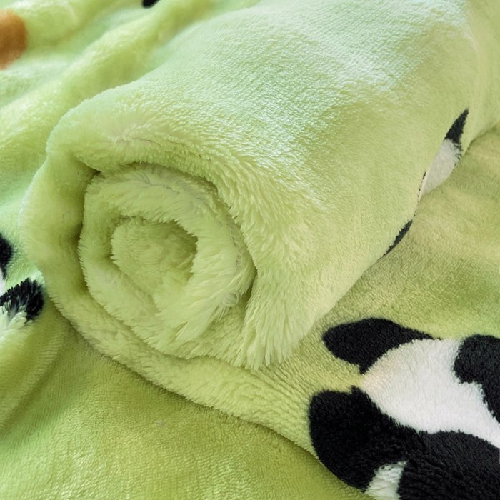 91家纺网 家纺一手货源 找家纺 耐思家纺 2025新款泡泡牛奶绒印花单床单单品床单床单单件 泡泡-熊猫宝贝