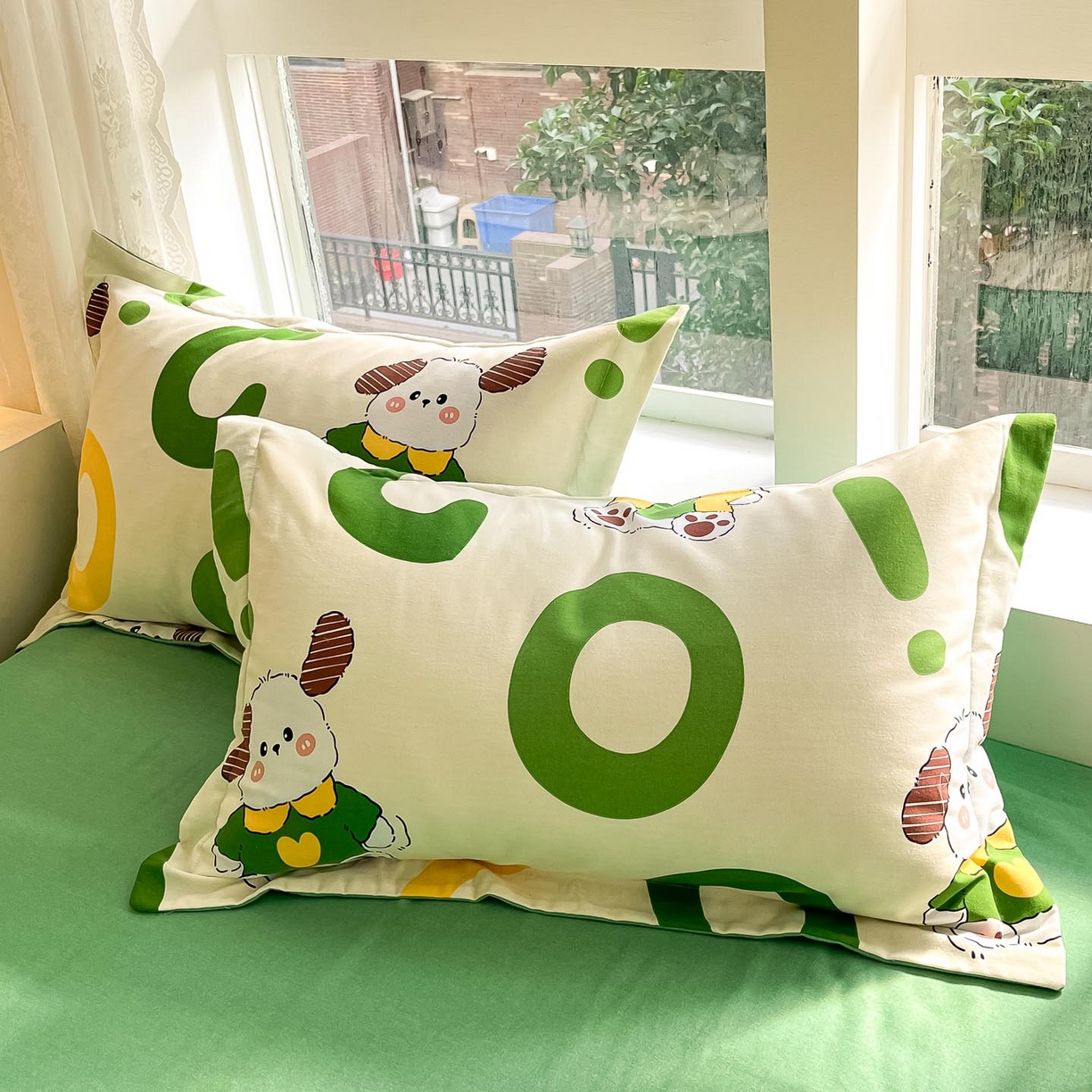 91家纺网 家纺一手货源 找家纺 涵宸家纺 2025新款原棉加厚磨毛印花四件套 淘气兄弟