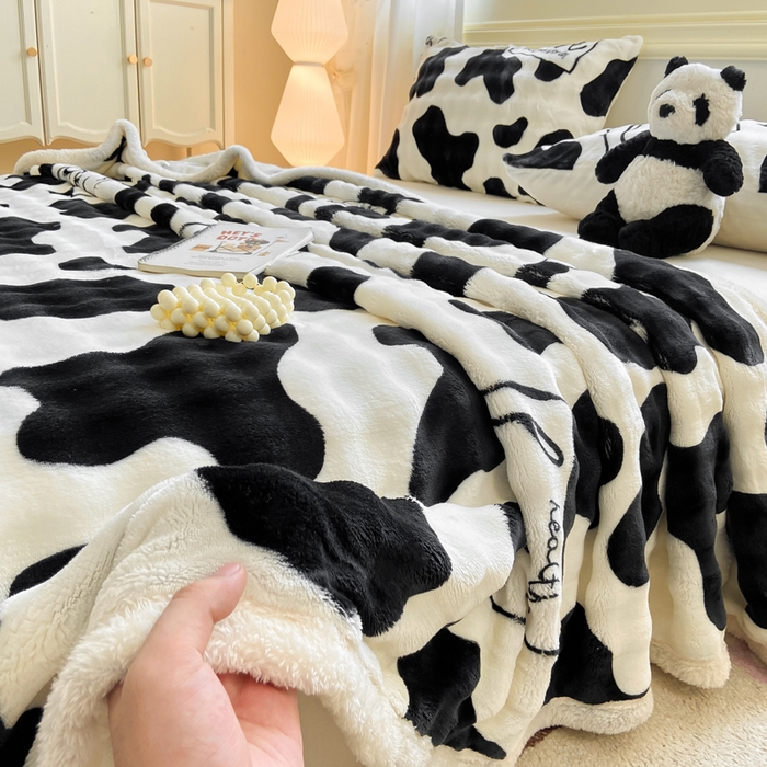 91家纺网 家纺一手货源 找家纺 耐思家纺 2025新款泡泡牛奶绒印花单床单单品床单床单单件 泡泡-萌牛