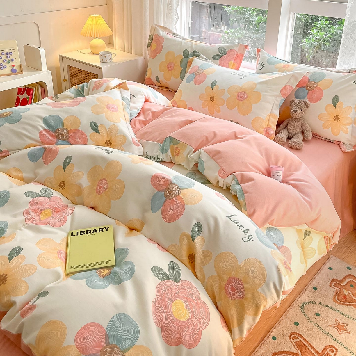 91家纺网 家纺一手货源 找家纺 涵宸家纺 2025新款原棉加厚磨毛印花四件套 晚风