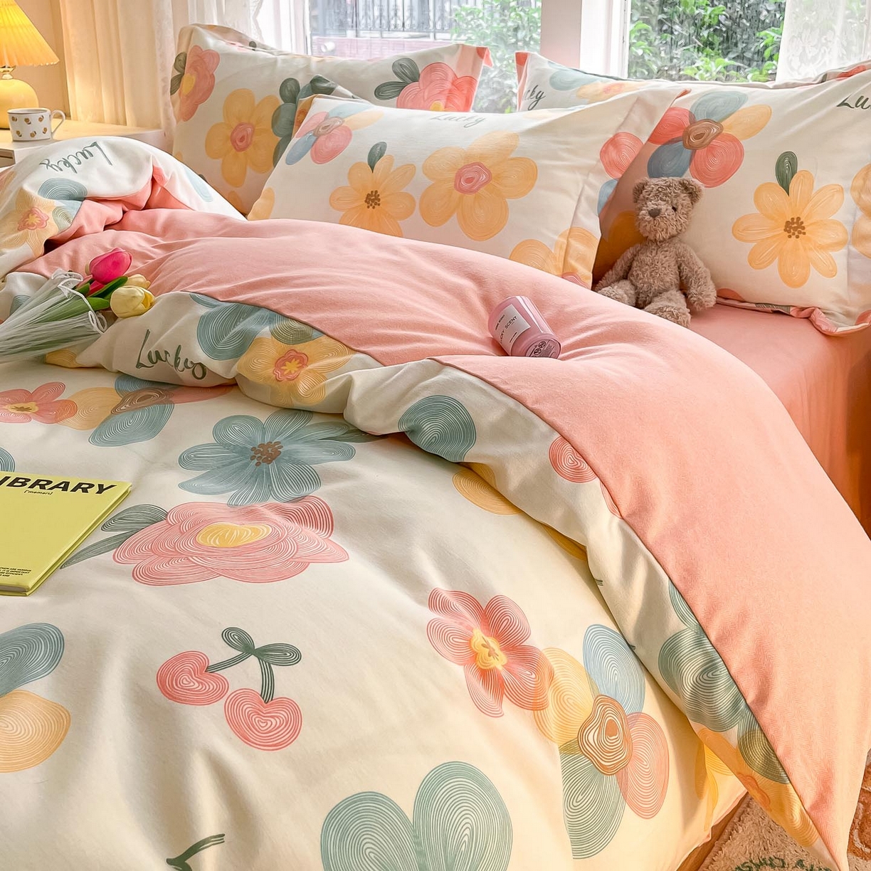 91家纺网 家纺一手货源 找家纺 涵宸家纺 2025新款原棉加厚磨毛印花四件套 晚风