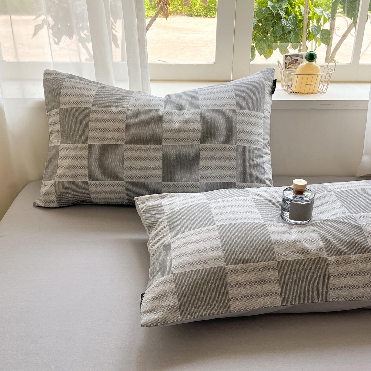 91家纺网 家纺一手货源 找家纺 涵宸家纺 2025新款原棉加厚磨毛印花四件套 纬象