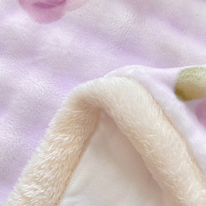 91家纺网 家纺一手货源 找家纺 耐思家纺 2025新款泡泡牛奶绒印花单床单单品床单床单单件 泡泡-花语