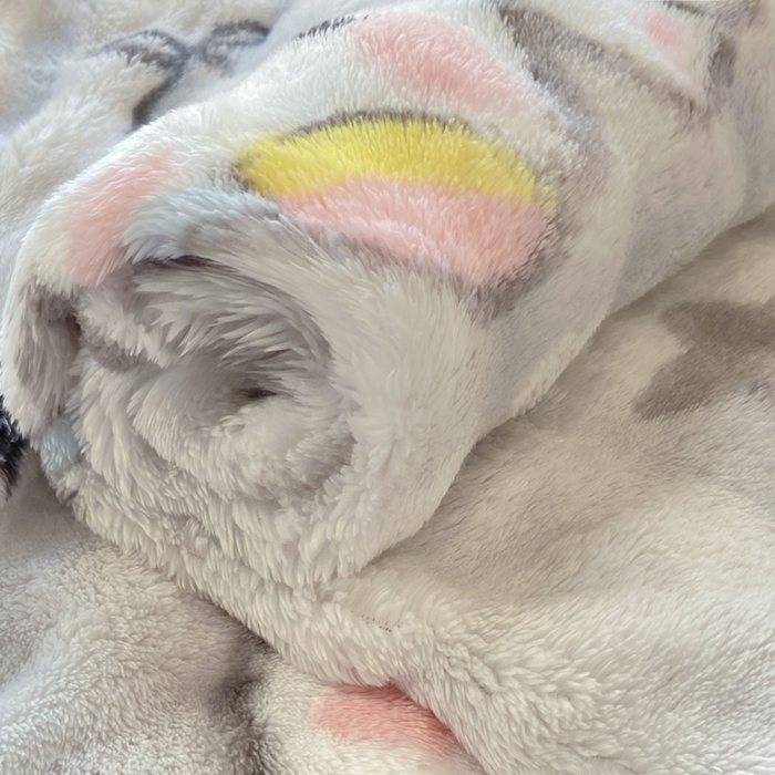 91家纺网 家纺一手货源 找家纺 耐思家纺 2025新款泡泡牛奶绒印花单床单单品床单床单单件 泡泡-欢乐狗狗