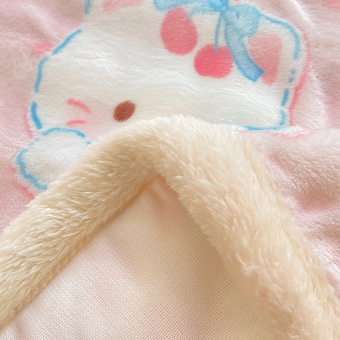 91家纺网 家纺一手货源 找家纺 耐思家纺 2025新款泡泡牛奶绒印花单床单单品床单床单单件 泡泡-KT 猫