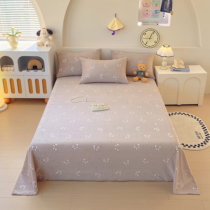 91家纺网 家纺一手货源 找家纺 （总）艾橙 2025新款泡泡牛奶绒加厚保暖印花四件套