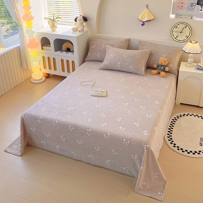 91家纺网 家纺一手货源 找家纺 （总）艾橙家纺 2025秋冬新款高克重牛奶绒印花床单单品床单床单单件