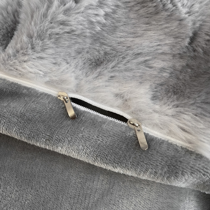 91家纺网 家纺一手货源 找家纺 耐思家纺 2025新款泡泡牛奶绒纯色四件套 泡泡 星空灰