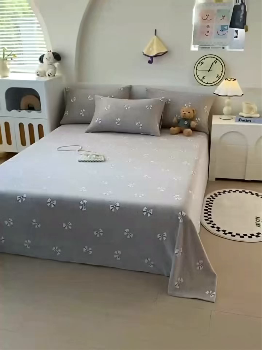 91家纺网 家纺一手货源 找家纺 艾橙家纺 2025秋冬新款高克重牛奶绒印花床单单品床单床单单件 爱如星晨-咖