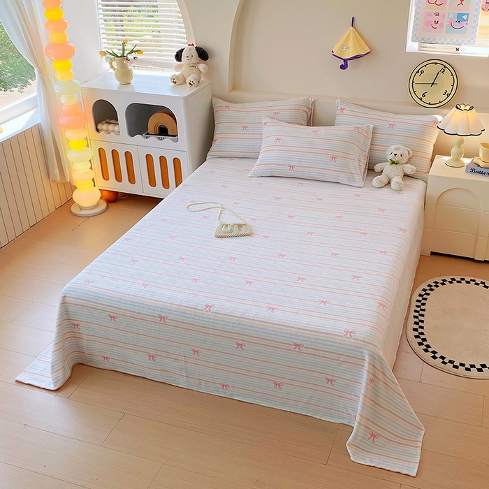 91家纺网 家纺一手货源 找家纺 艾橙家纺 2025秋冬新款高克重牛奶绒印花床单单品床单床单单件 彩虹旋律