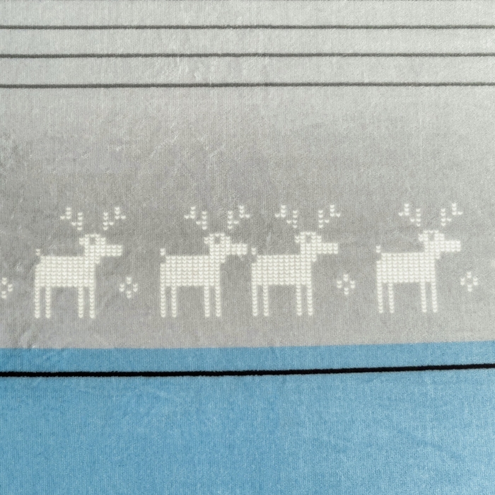 91家纺网 家纺一手货源 找家纺 艾橙家纺 2025秋冬新款高克重牛奶绒印花床单单品床单床单单件 风车小鹿