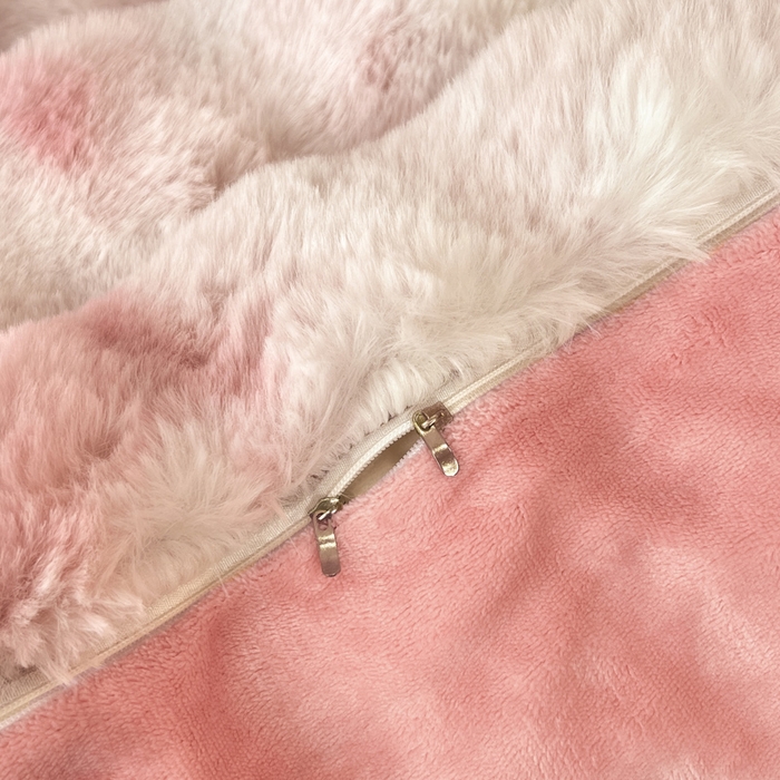 91家纺网 家纺一手货源 找家纺 耐思家纺 2025新款泡泡牛奶绒纯色四件套 炫彩 胭脂粉