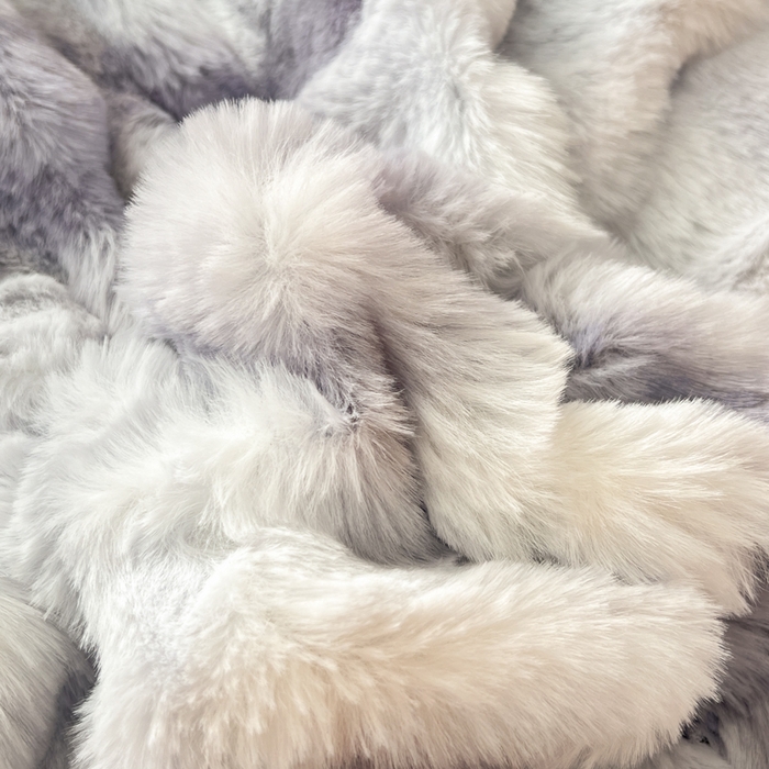 91家纺网 家纺一手货源 找家纺 耐思家纺 2025新款泡泡牛奶绒纯色四件套 炫彩 雾灰紫