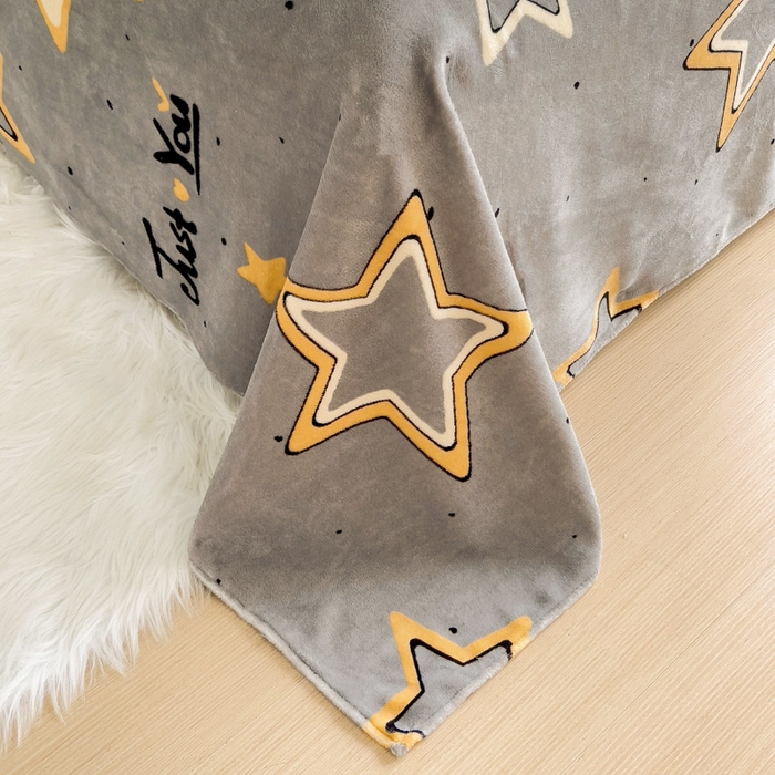 91家纺网 家纺一手货源 找家纺 艾橙家纺 2025秋冬新款高克重牛奶绒印花床单单品床单床单单件 浪漫星海