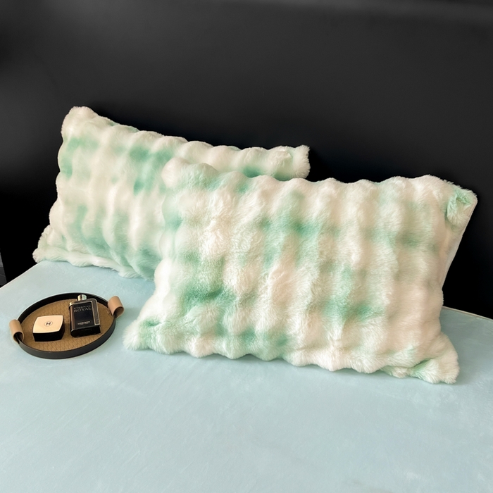 91家纺网 家纺一手货源 找家纺 耐思家纺 2025新款泡泡牛奶绒纯色四件套 炫彩 青草绿