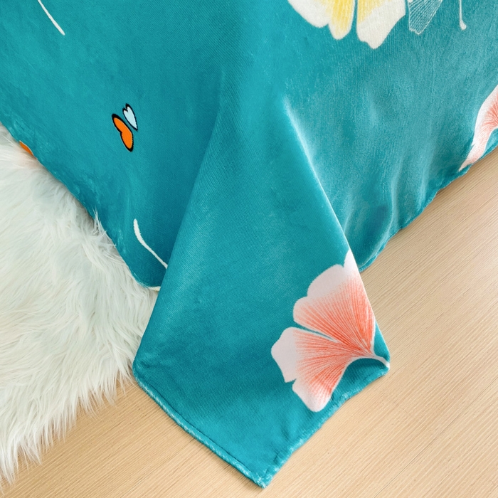 91家纺网 家纺一手货源 找家纺 艾橙家纺 2025秋冬新款高克重牛奶绒印花床单单品床单床单单件 晚秋