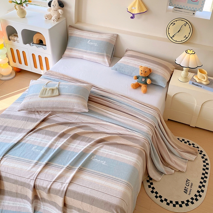 91家纺网 家纺一手货源 找家纺 艾橙家纺 2025秋冬新款高克重牛奶绒印花床单单品床单床单单件 英伦之旅-兰