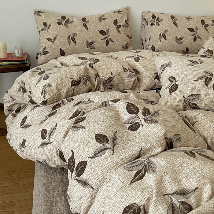 91家纺网 家纺一手货源 找家纺 （总）仟网汇 2025新款高克重亚麻复古简单款四件套