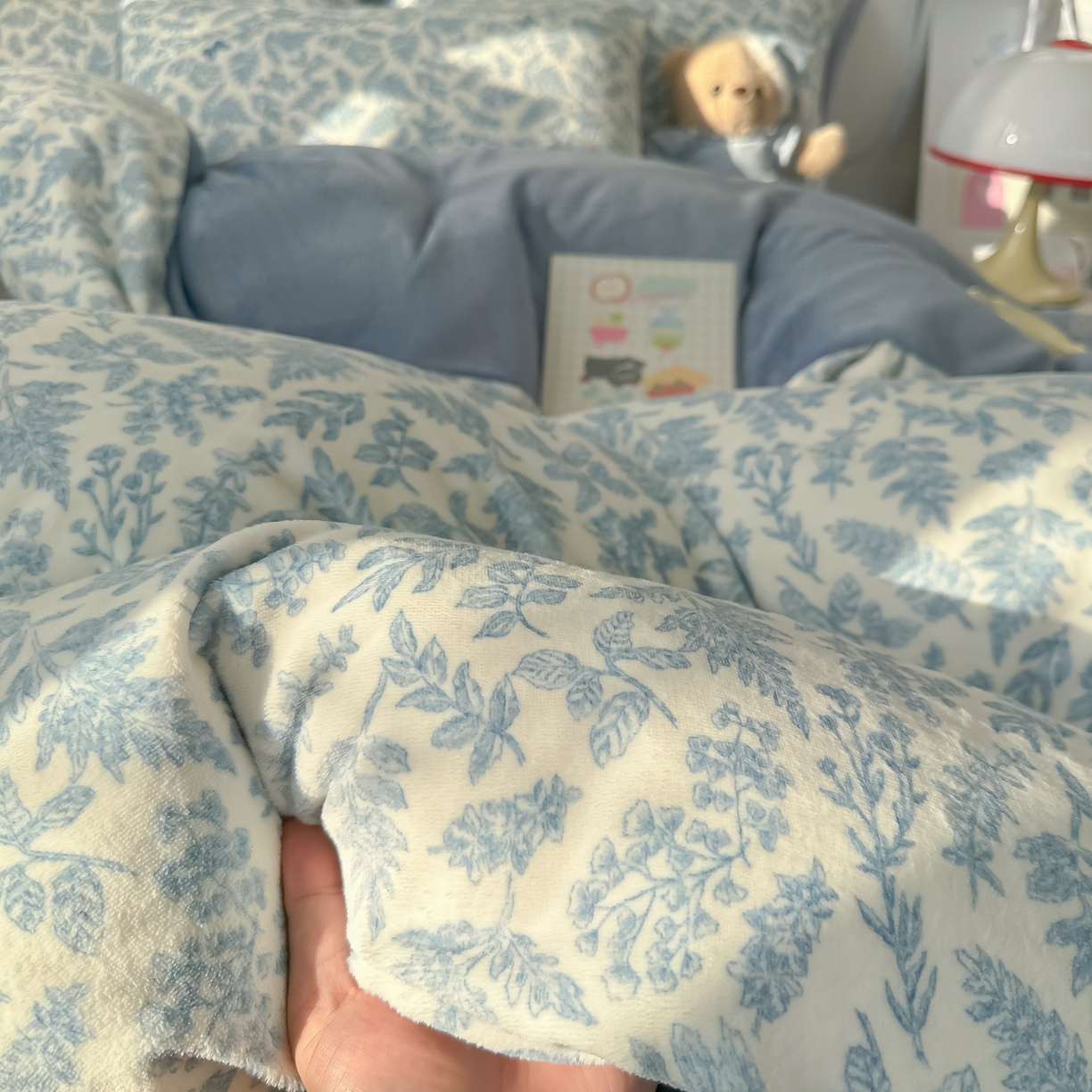 91家纺网 家纺一手货源 找家纺 韩巢家纺 2025新款高克重牛奶绒四件套冬季绒床品被套床单三件套 风沙沙