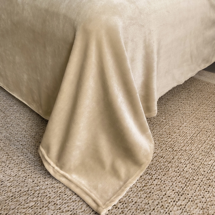 91家纺网 家纺一手货源 找家纺 耐思家纺 2025新款泡泡牛奶绒纯色单品被套被套单件 泡泡 卡其驼