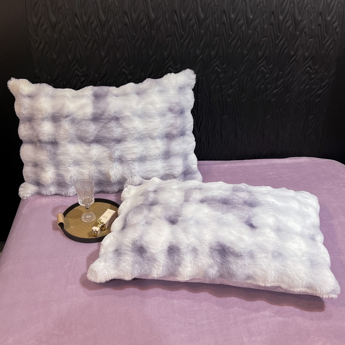 91家纺网 家纺一手货源 找家纺 耐思家纺 2025新款泡泡牛奶绒纯色单品被套被套单件 炫彩 雾灰紫