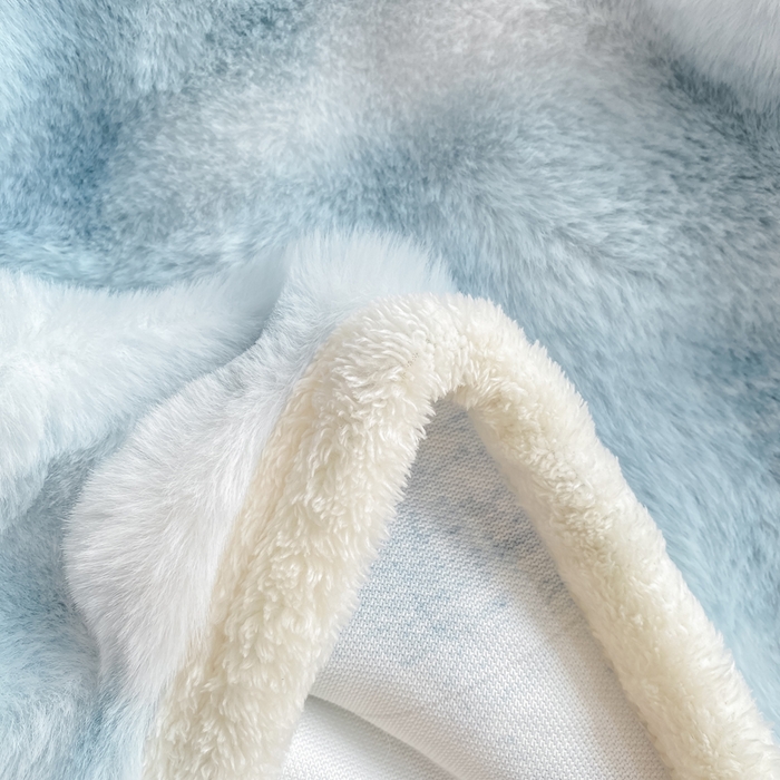 91家纺网 家纺一手货源 找家纺 耐思家纺 2025新款泡泡牛奶绒纯色单品床单床单单件 炫彩 清水兰