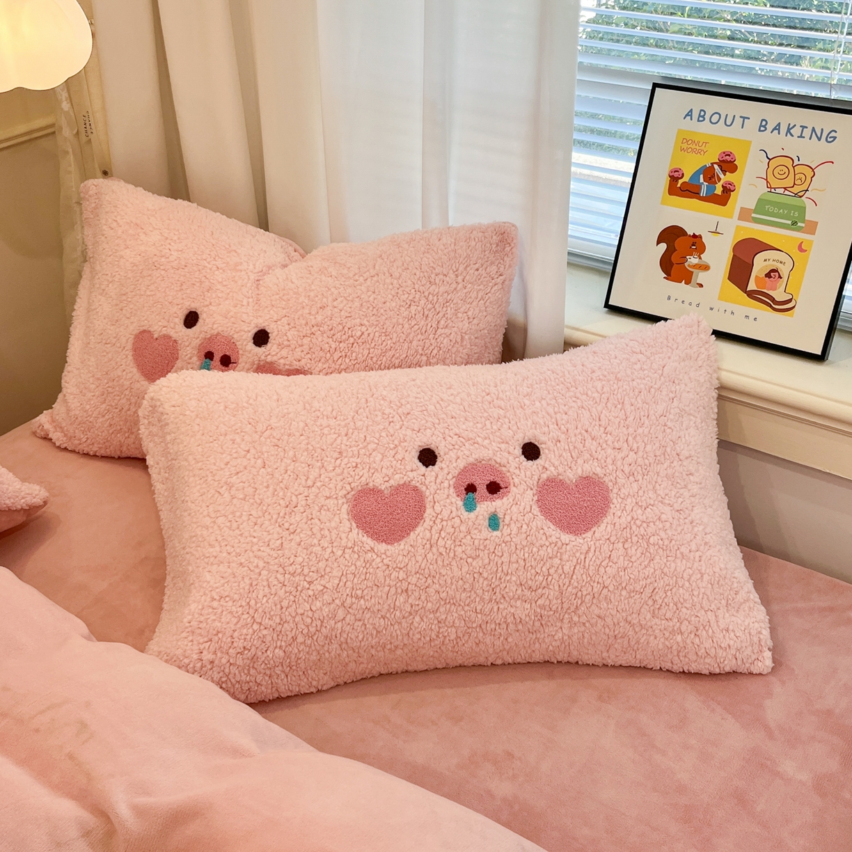 91家纺网 家纺一手货源 找家纺 （总）乐坊 2025新款大阪羊羔绒牛奶绒卡通四件套冬季加厚保暖