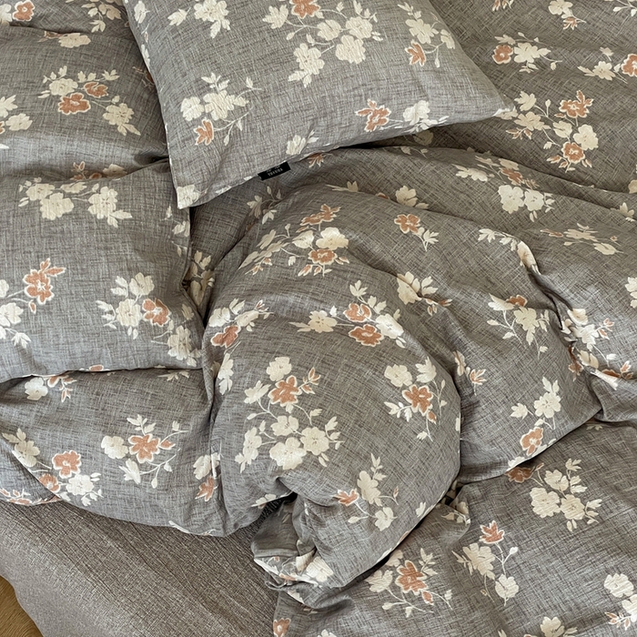 91家纺网 家纺一手货源 找家纺 仟网汇 2025新款高克重亚麻复古简单款四件套 山居