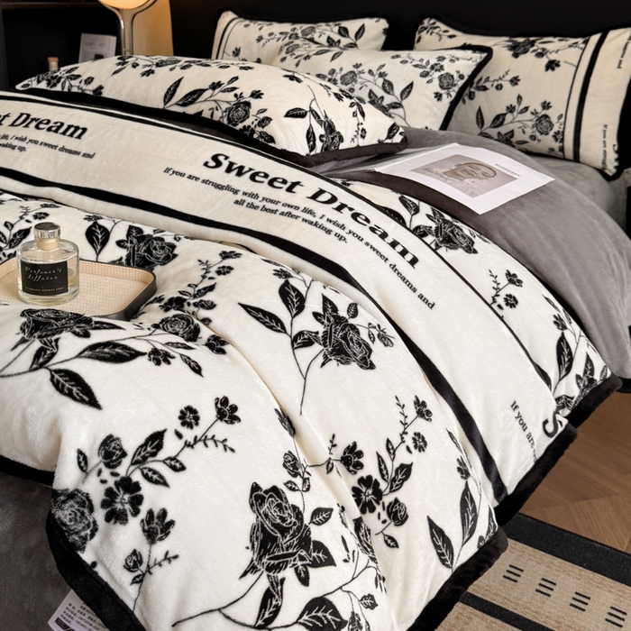 91家纺网 家纺一手货源 找家纺 （总推）诺梵2025新款牛8斤奶绒印花包边四件套